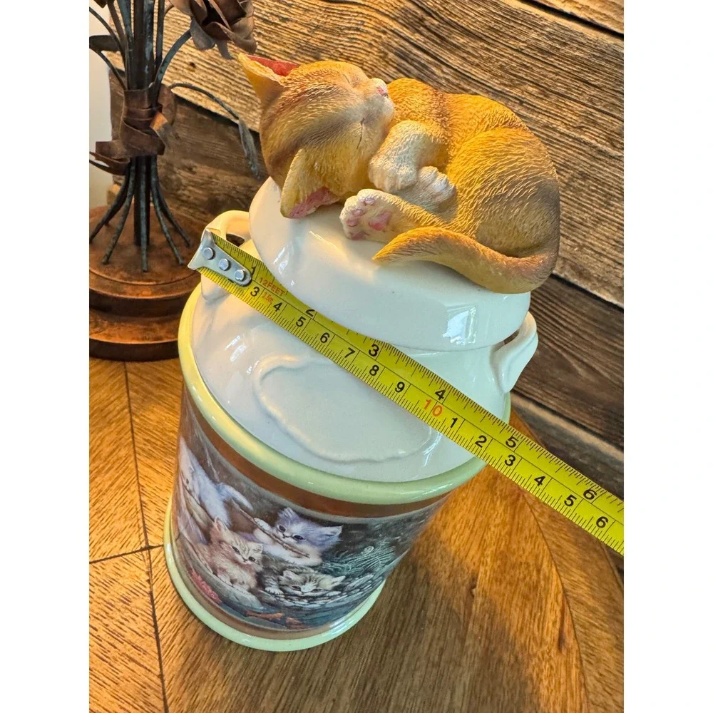 Bradford Exchange Jurgen Scholz Cozy‎ Kittens Canister Edition 4 flour 2017